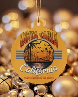 Santa Carla California Murdercapital Of The World Ornament - Circle