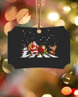 Snowman Santa Elf And Reindeer Ornament - Dove Box