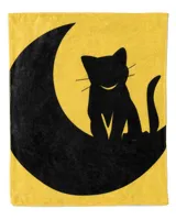 cute cat on the moon moonshine cat