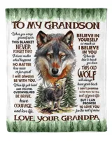 Personalized  Grandchildens Gift This old Wolf Quotes