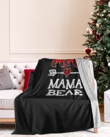 Mama Bear Christmas Pajama Red Plaid Buffalo Family Gift T-Shirt