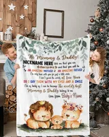 1st Mother's Day Gift, Gifts for New Mom, Personalized Hi MOMMY Cute Baby Lion,  Gift  for Newmom,  Safari Baby Shower, Jungle Nursery Blanket