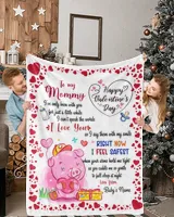 Baby Blanket, Valnetine Gift for New Mom, Happy Valentine Gifs, Valentine Gift for Wife from Pig Baby Boy
