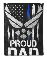 Proud Dad U.S. Air Force Stars Air Force Family Party Gift T-Shirt