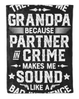 They Call Me Grandpa Partner In Crime T shirt Fathers Day T-Shirt