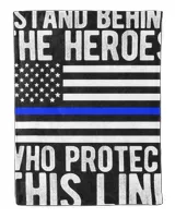 Thin Blue Line Flag - Police Hero Law Enforcement Support T-Shirt