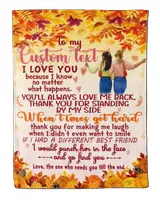 To My Best Friend Thank You For All| Fleece Sherpa Blanket