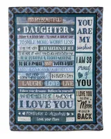 To My Daughter Never Feel That You Are Alone Blanket