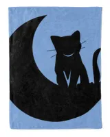 cute cat on the moon moonshine cat