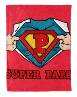 Mens SUPERHERO SUPER PAPA T-SHIRT - GREAT GIFT FOR DAD