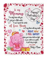 Baby Blanket, Valnetine Gift for New Mom, Happy Valentine Gifs, Valentine Gift for Wife from Pig Baby Boy