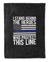 Thin Blue Line Flag - Police Hero Law Enforcement Support T-Shirt