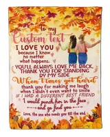 To My Best Friend Thank You For All| Fleece Sherpa Blanket