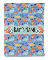 Personalized Kids Dinosaur Blanket, Custom Blanket, Kids Blanket with Name, Fleece Blanket Custom, Sherpa Blanket, Dinosaur Blanket Boys