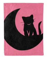cute cat on the moon moonshine cat