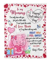 Baby Blanket, Valnetine Gift for New Mom, Happy Valentine Gifs, Valentine Gift for Wife from Pig Baby Girl