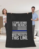 Thin Blue Line Flag - Police Hero Law Enforcement Support T-Shirt