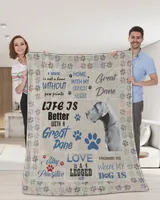 Great Dane  Blanket - Quilt