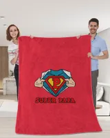 Mens SUPERHERO SUPER PAPA T-SHIRT - GREAT GIFT FOR DAD