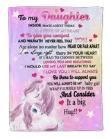 To My Daughter Personalized Blanket Gift From Mother