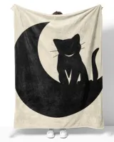 cute cat on the moon moonshine cat