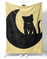 cute cat on the moon moonshine cat