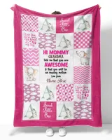 Personalized Elephant Baby Blanket - Baby Girl Quilt - Minky Blanket - Baby Shower Gift- Personalized Baby Gift- Baby Name -Elephant Nursery