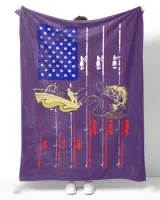 Personalized Vintage Fishing US Flag