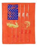 Personalized Vintage Fishing US Flag