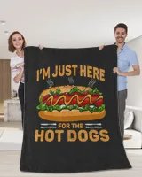 I Am Just Here For The Hot Dogs Personalized Grandpa Grandma Mom Sister For Dog Lovers