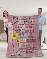 Mom To Sunflower Daughter-Never Forget That You Are My Sunshine blanket