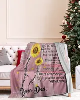 Mom To Sunflower Daughter-Never Forget That You Are My Sunshine blanket