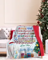 New Mom Gift From Grandma and baby | Merry Christmas | Daddy  and baby | Fleece Blanket