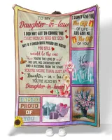 To My Daughter In law I Did Not Get To Choose You That Honor Was My Son's - Daughter In Law Throw Blanket