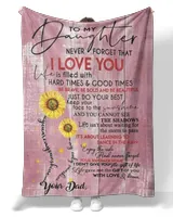 Mom To Sunflower Daughter-Never Forget That You Are My Sunshine blanket