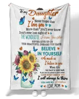 To my Daughter I love you gift for christmas Blanket