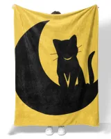 cute cat on the moon moonshine cat