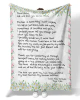 Blanket with lovely letter for mother