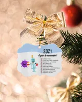 2021 A Year To Remember Vaccine Beat Virus Ornament