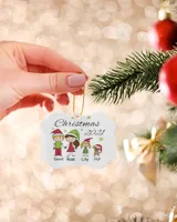 RD Personalized Santa Family Christmas Ornament, Custom Family, Personalized Ornament, Christmas Family Gifts