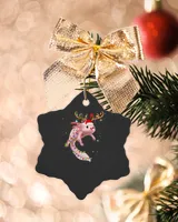 Axolotl Reindeer Christmas Lights Funny Xmas Family Pajamas 32