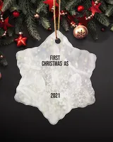 Porcelain Ornament - Snowflake