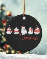 Meowy Christmas Ornament, Christmas Cat Ornament
