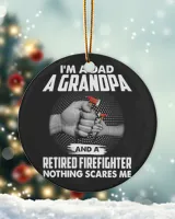 Firefighter I'm A Dad A Grandpa And A Retired Firefighter Funny Mens Tee 146 Fighting