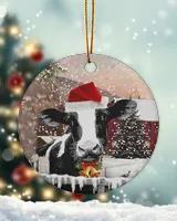 Cows Happy Cows Circle ornament