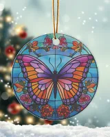Butterfly Ornament Style Christmas Ornament