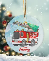 RD Personalized Firefighter Christmas Ornaments Kids Christmas Ornaments, Fireman Ornament, Christmas Ornaments for Kids