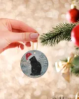 Black Cat Cute Black Cat Ornament