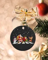 Snowman Santa Elf And Reindeer Ornament - Dove Box