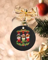 Dachshund Dachshunds Christmas In Stockings Dachshund Xmas Ornaments 434 Wiener Doxie